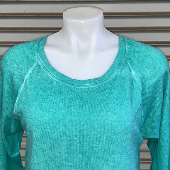 Angle Apparel green sweatshirt style top size sm - Picture 4 of 8